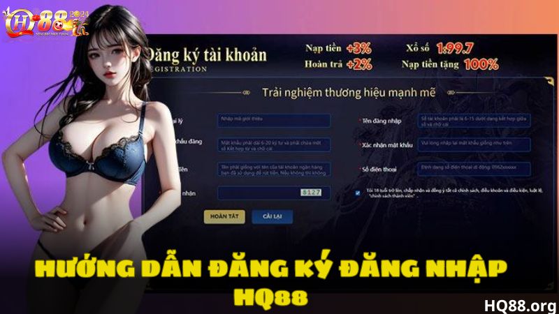 Hướng dẫn đăng ký đăng nhập vào HQ88